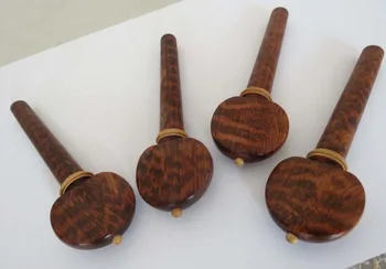 

Best 4/4 cello Fittings 4pcs Natural snakewood cello pegs