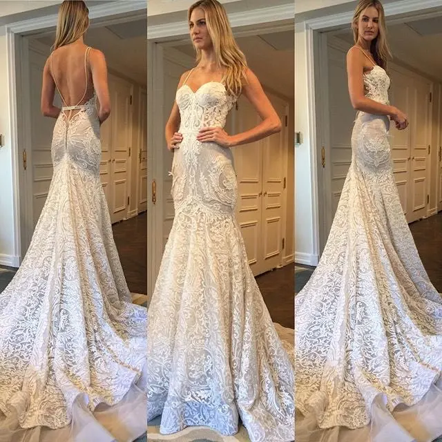 2019 Blush Summer Boho  Mermaid Lace Wedding  Dresses  