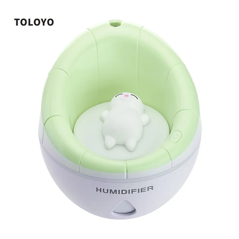 

350mL Cute Essential Oil Diffusers USB Humidifier Aroma Aromatherapy Diffuser LED Light Mini Fan Car Fogger Mist Maker For Home