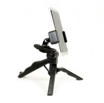 

Foldable Tripod with Rotatable Smartphone Clamp. Use for Video Recording, or Live Streaming on Periscope/Meerkat. Use w/ GoPro