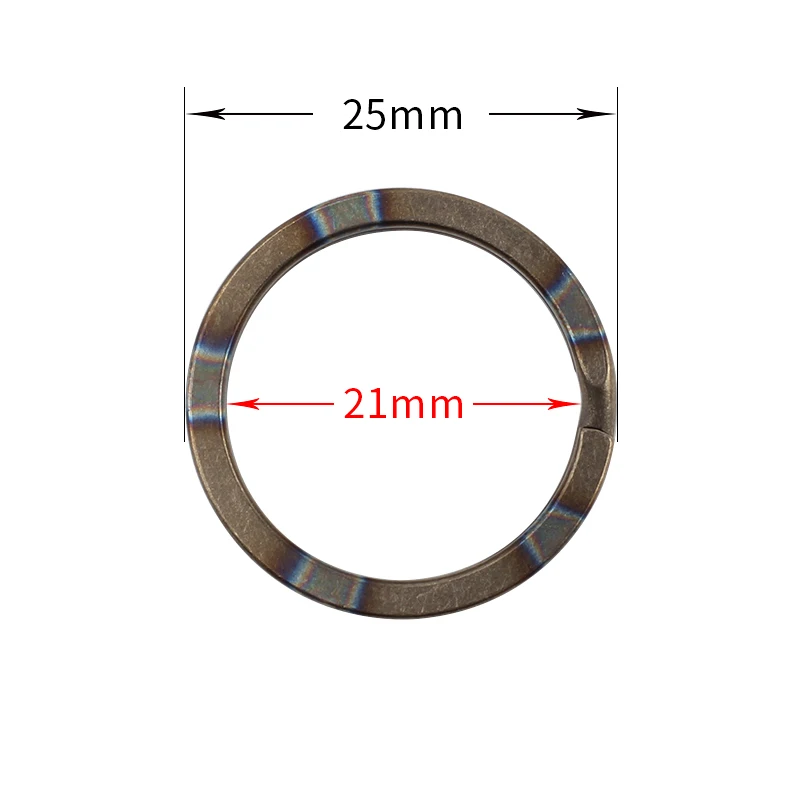 1 шт. титановый сплав подвесное кольцо наружное маленькое кольцо для ключей в форме инструмента альпинизм