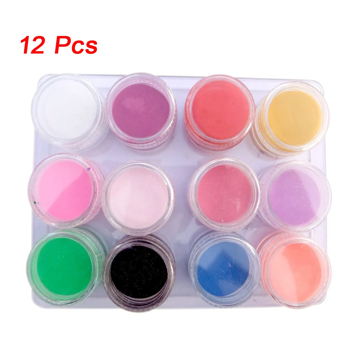 Buy 12 Mix Colors Acrylic Powder Builder Nail Art Set