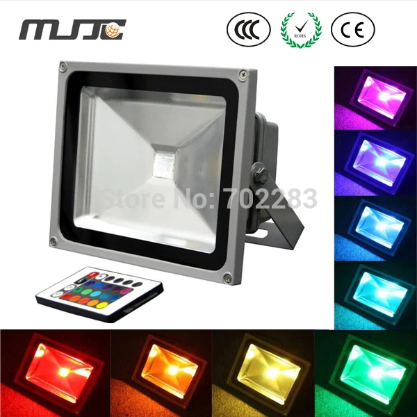 

MJJC 10W 20W 30W 50W Waterproof IP65 Outdoor RGB LED Flood Lights for Outdoor Wall Lighting 110V 120V 220V 230V 240V