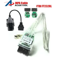 Для BMW INPA K+ CAN K CAN INPA с чипом FT232RL INPA K DCAN USB интерфейс плюс 20pin до 16pin OBD2 адаптер разъем для BMW