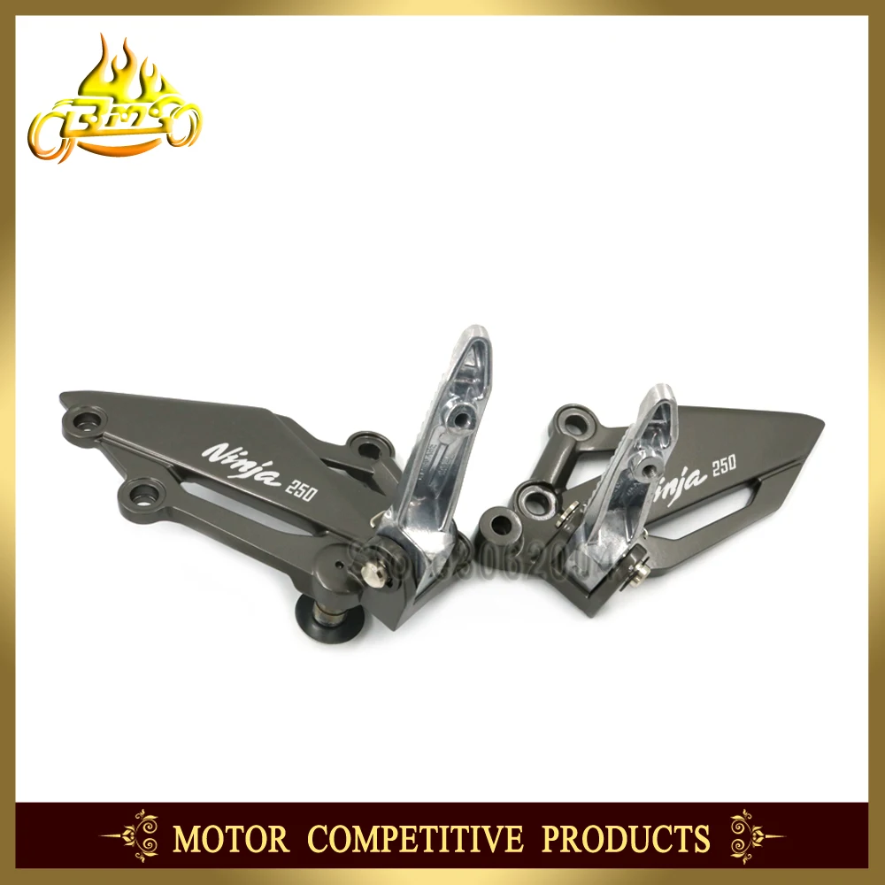 

Front Left Right Footrest Foot Pedal Peg Mount Bracket Motorcycle Accessories For KAWASAKI NINJA EX250R NINJA250 2013-2015 2014