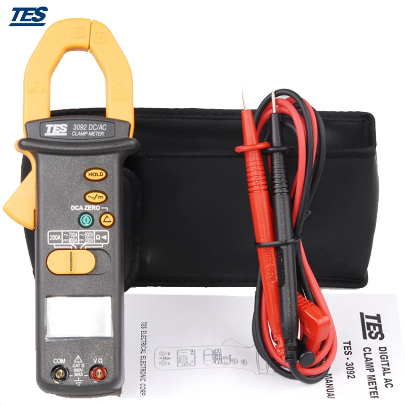 

TES-3092 Digital Clamp Meter 3-1/2 Digital LCD, 2000 count