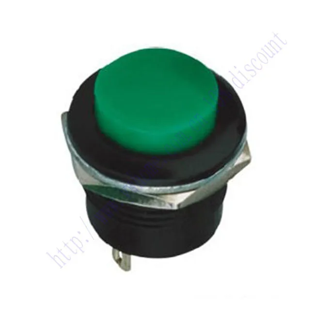 

New 1P Momentary on Off N C AC DC 9V 12V Green Push Switch R13 507 GM507