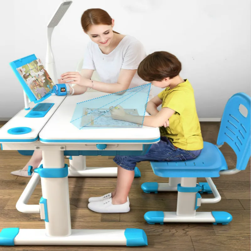 Muebles De Madera Pupils Writing Desk and Chair Combination Set Baby Workbench Kids Furniture Mesa Infantil Children Furniture