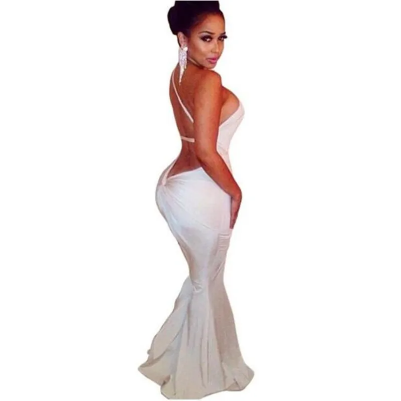 

Womens Sexy Long Dresses Summer Bohemia Hollow-out Sleeveless Ladies Sloping Shoulder Backless Cut Out Split Shift Maxi Dress