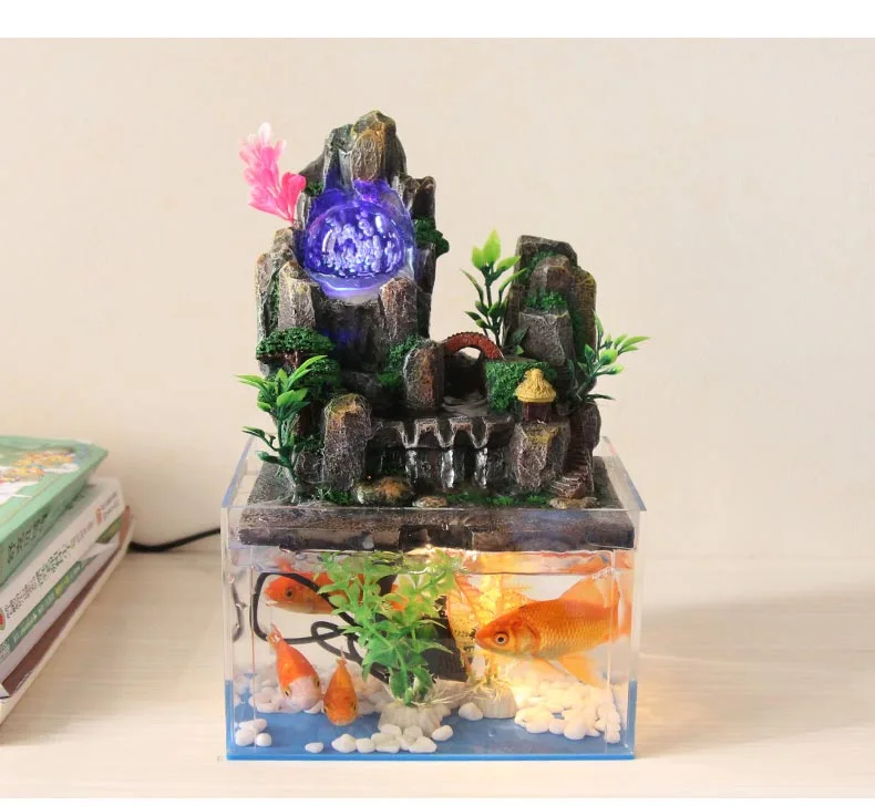 Креативные Скалистые воды фонтан аквариум офис настольные украшения микро пейзаж украшение домашний Декор Бизнес подарки