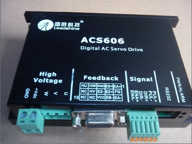 Whole a set new Leadshine servo system DC servo driver ACS606 and 200W AC Servo motor ACM602V36-01-1000 encoder 1000 line+cables Whole a set new Leadshine servo system DC servo driver ACS606 and 200W AC Servo motor ACM602V36-01-1000 encoder 1000 line+cables