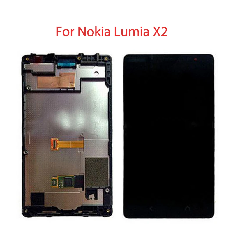 

Original For Nokia Lumia X2 LCD Display with Touch Screen Digitizer LCD Assembly with frame Free Shipping