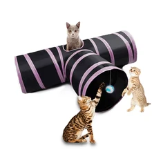 Забавный питомец комбинированная Кошка Туннель игровой канал складной котенок щенок хорьки кролик игрушки играть собака Туннель трубы Играть Игрушка