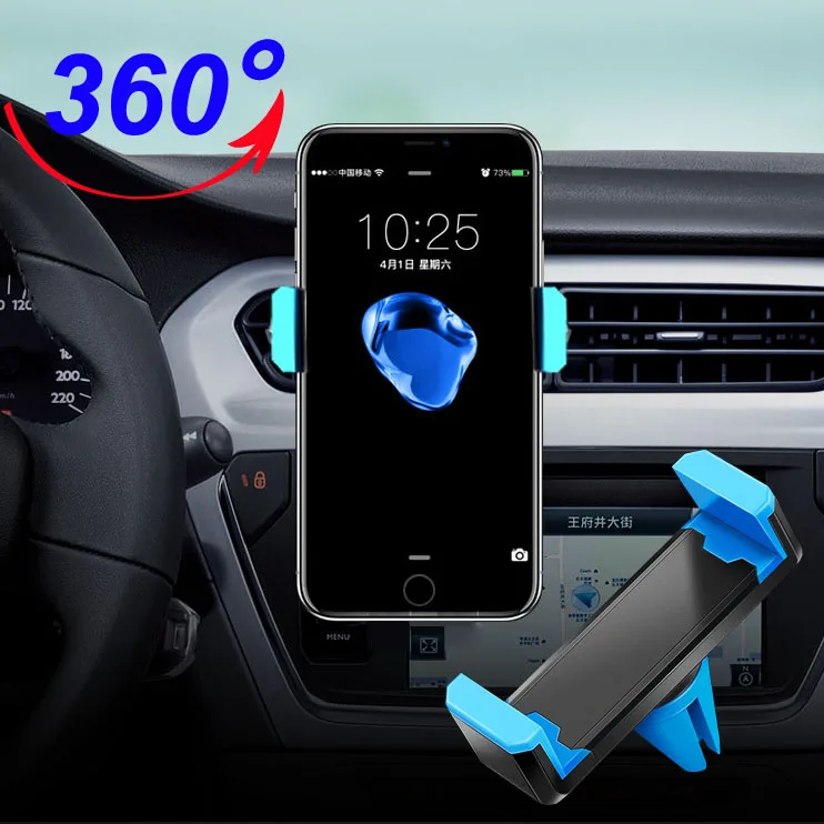 

Universal Car Phone Holder Stand Air Vent Mount Holder 360 Degree For Phone Support 4 to 6 inch Holder Stand in Car