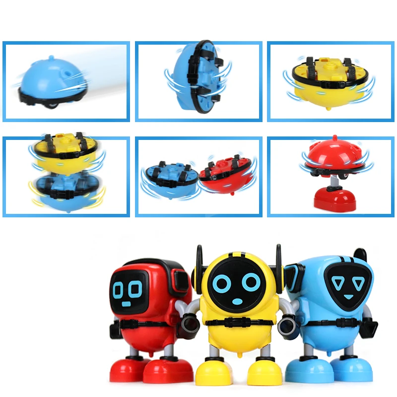 Kids Toys 2 in 1 Assembled Battle Robot Gyro Cartoon Racing Collision Gyro Car Multi-Function Gyro Toy Car Kids Toys 2 in 1 Assembled Battle Robot Gyro Cartoon Racing Collision Gyro Car Multi-Function Gyro Toy Car