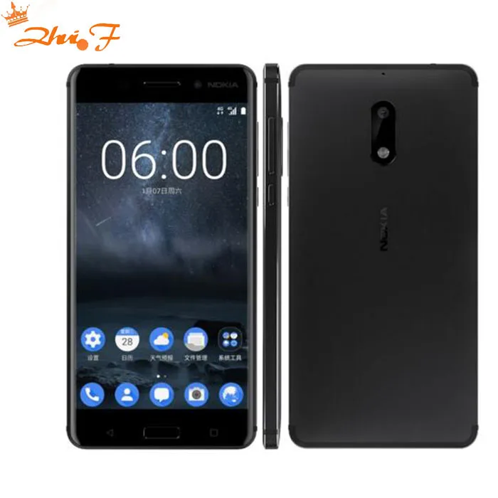 Новые горячие оригинальный Nokia 6 LTE 4G мобильный телефон Android 7 Восьмиядерный Qualcomm 5