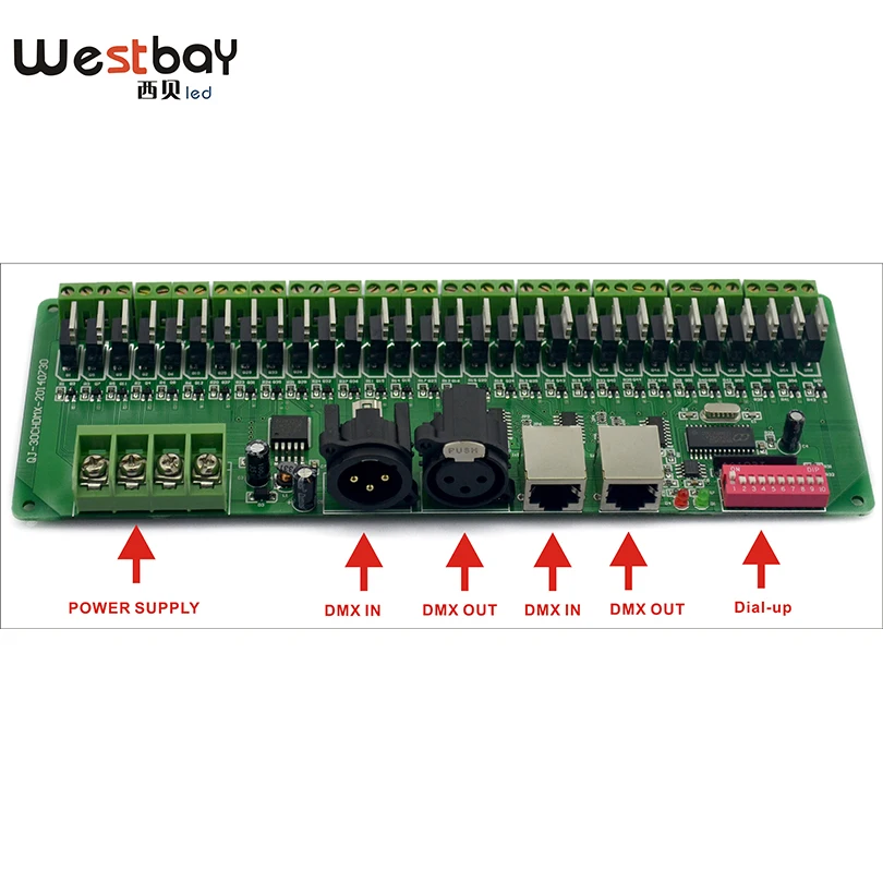 DMX 30CH LED RGB контроллер декодер и светодиодный драйвер Австралии России Америки