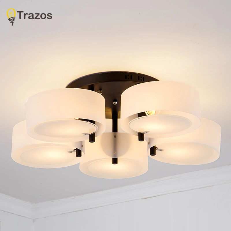  Trazos Modern Led Ceiling Lights Black For Living Room Bedroom 95-265V Indoor lighting Ceiling Lamp - 32691921110