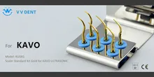 1 set KUSKG Scaler Standard Kit Gold for Kavo dental teeth scaling kit for white teeth in hygiene products for sale as a kit