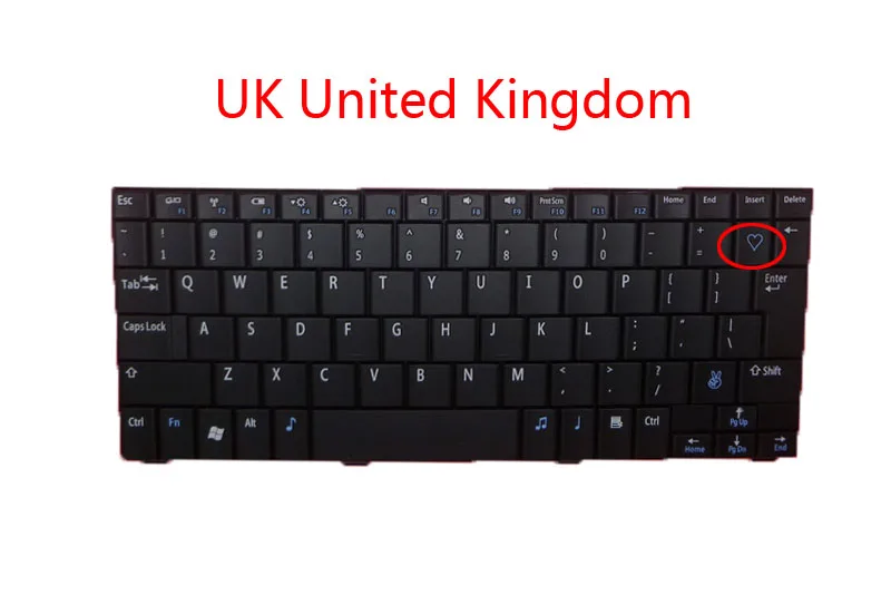 Ноутбук US UK CN JP клавиатура для DELL Inspiron Mini 10V 1010 1011 английский простой китайский