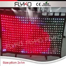 В от производителя Pitch6 универсальная светодиодная вспышка сцена, задний план, занавес СИД занавес с графическим узором