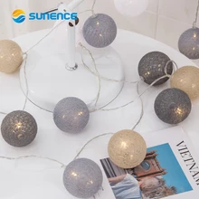 Goodland 2M Rattan Ball LED String Light Fairy Lights Holiday Light for Party Wedding Christmas Garland Gerlyanda Decoration