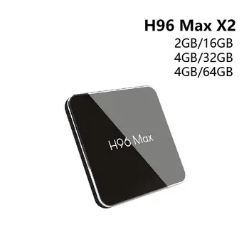 

H96 MAX X2 Android TV Box with ATV Voice Remote Control Amlogic S905X2 Quad Core Built-in WiFi 5.8G Netflix 4K IPTV Android TV