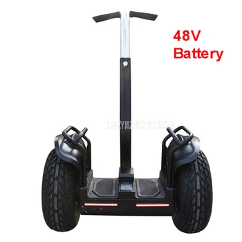 

19 inch Electric Scooter Skateboard Two Wheel Self Balancing Scooter With Handrail Bluetooth Speaker 48V Battery Hoverboard