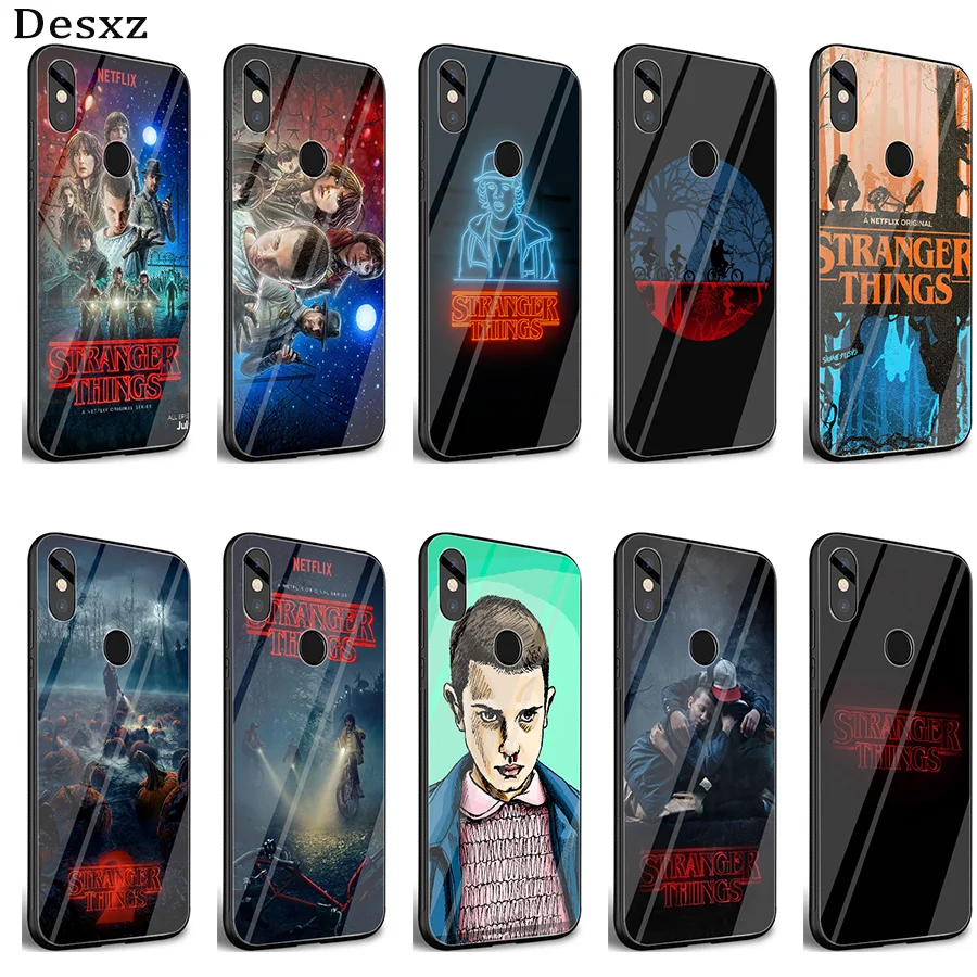

Gerleek stranger things Glass Case for Xiaomi Mi A1 A2 Redmi Note 8 Lite 9 5 6 7 Pro 6A 4X Pocophone F1 Cover