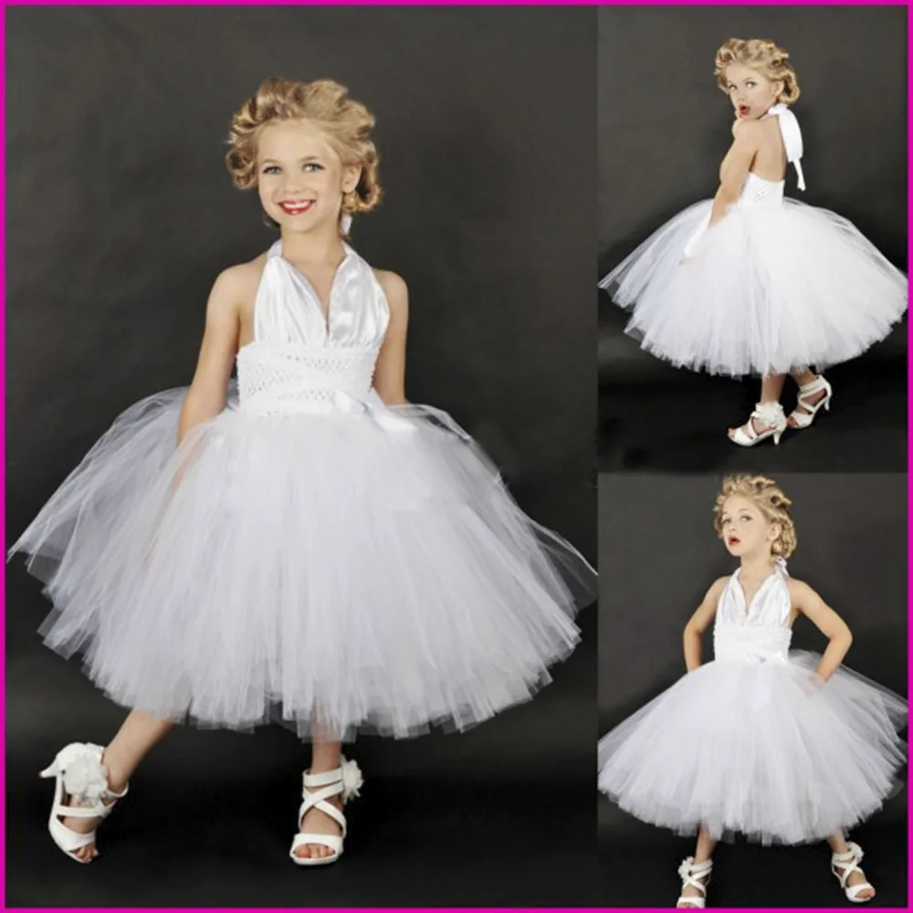 

Girls Sexy White Marilyn Monroe Dress Costume Kid Girl Halloween Cosplay Inspired Party Dress Child Dance Performance Tutu Dress