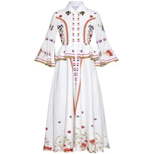 Красное летнее женское элегантное платье миди со стразами и расклешенными рукавами, белые вечерние платья vestidos Femme