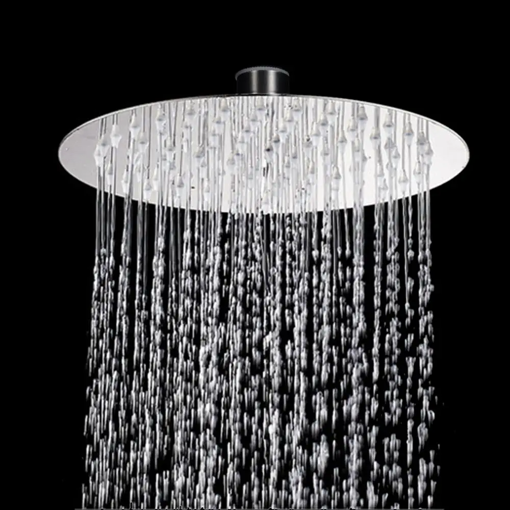 8 inch Rain Round Shower Head Stainless Steel Rainfall Bathroom