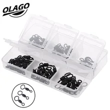 60 шт./компл. матовая рыболовная петля для ремня, черный карп, Длинные Вертлюги для ловли карпа, рыболовные снасти, набор