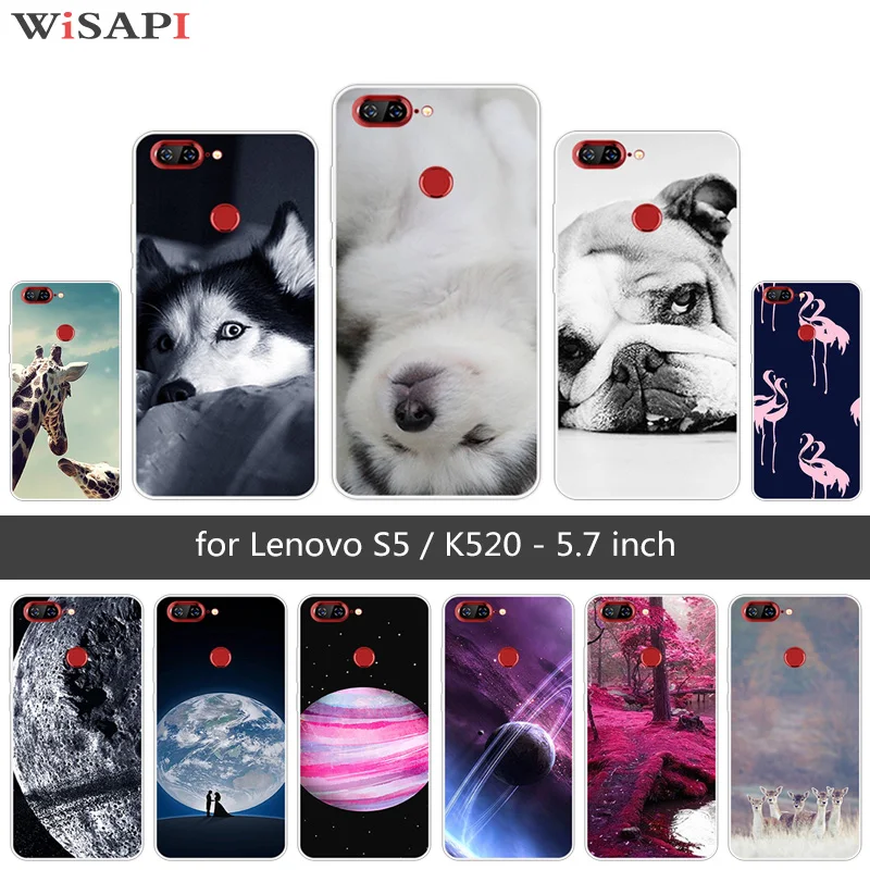 5.7 inch for Lenovo S5 Mobile Phone Case K520 Ultra Thin Soft TPU Doggy Fundas Silicone Coque |