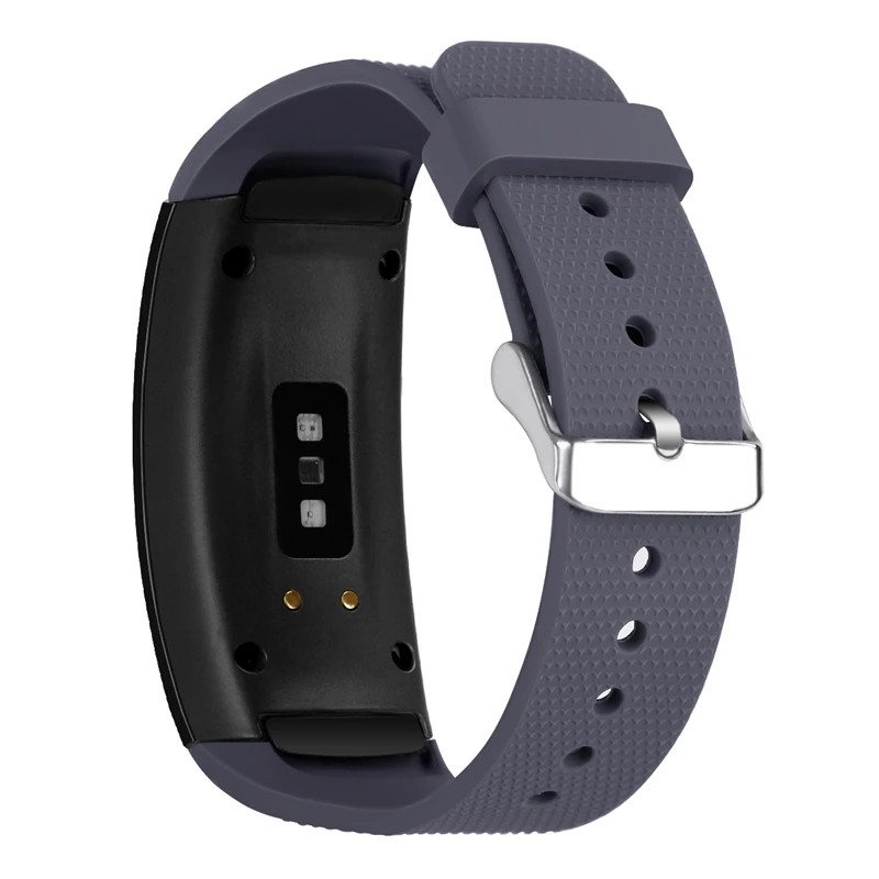 Силиконовый ремешок-браслет для samsung gear Fit2 2 Pro Smart Watch Band сменный Браслет для samsung Fit2 Anti ремешок против потери - Цвет: Gray