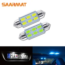 SAARMAT 2* шт. C5W Festoon-31mm-36mm-39mm-42mm светильник лампы для авто номерного знака Лампы Освещение для чтения в машине stylin
