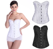 NEW lace edge wedding underbust Sexy Steel Boned Waist Workout Cincher Body Shaper Shapewear Corset S-XXL 0822 for Women girl