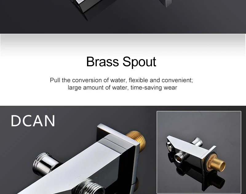 Bathroom Shower Set Accessories Faucet Panel Tap Thermostatic Mixer LED Ceiling Rainfall Shower jet System Led Mist Rain Shower (22)