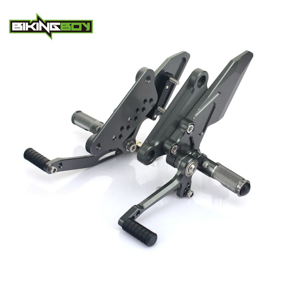 

BIKINGBOY CNC Aluminium Adjustable Rearsets Rear Set Footpegs Foot Rests Footrest For SUZUKI GSX250R GSXR250 GSX 250 R 2016 17-
