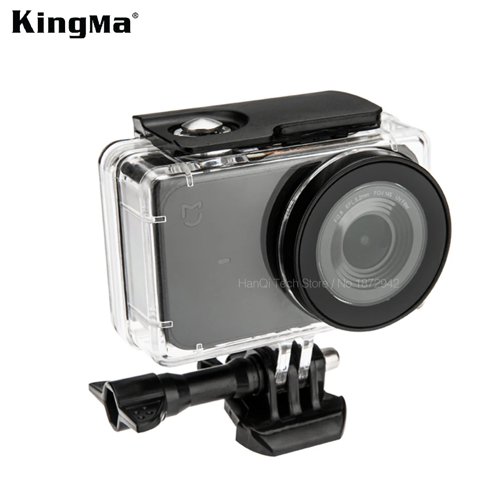 jinxer Transparent Waterproof Case,Diving 45M Housing Case Compatible with Xiaomi Mijia 4K Mini Action Camera