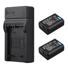 2x 1500mAh NP-FW50 NP FW50 Digital Camera Battery + Charger for Sony Alpha 7 a7 7R a7R 7S a7S a3000 a5000 a6000 NEX-5N 5C A55