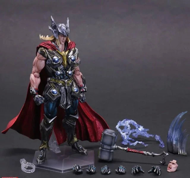 Play Arts Kai PA фигурка Тора супергероя Hammer 27 см ПВХ кукла игрушки детский подарок |