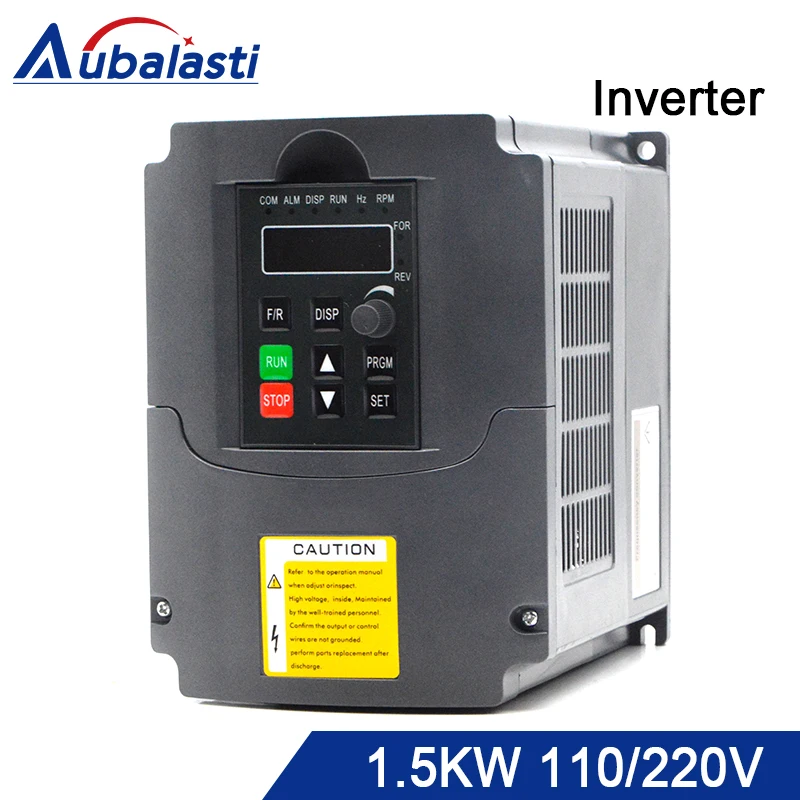 Aubalasti инвертор 1.5kw 220V 110v преобразователь частоты однофазный вход и 3 фазный выход