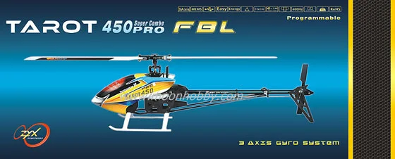 Tarot 450 PRO V2 FBL Радиоуправляемый Heli TL20006 w/DEVO 10 RTF