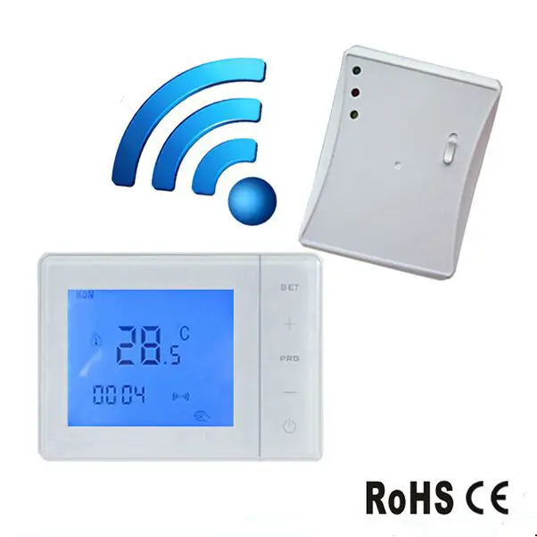 Wireless Thermostat for Infrared Heaters RF Control 433MHZ Temperature Controller 433mhz remote control wireless rf plug in thermostat hydroponic kit greenhouse 3kw temperature alarm electric socket