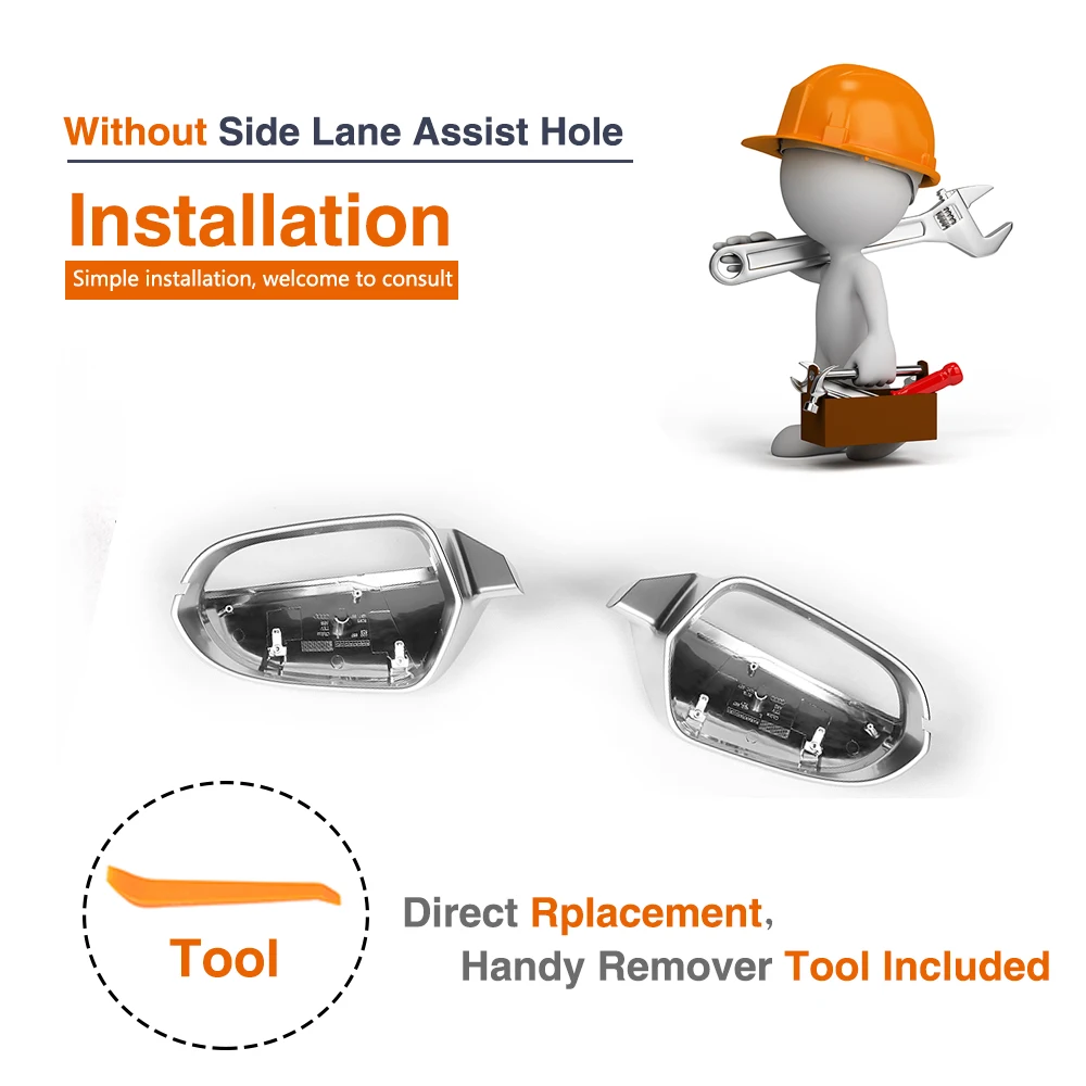 ABS замена авто зеркало крышки для Ауди A6& S6& RS6 седан 4-дверь 2012