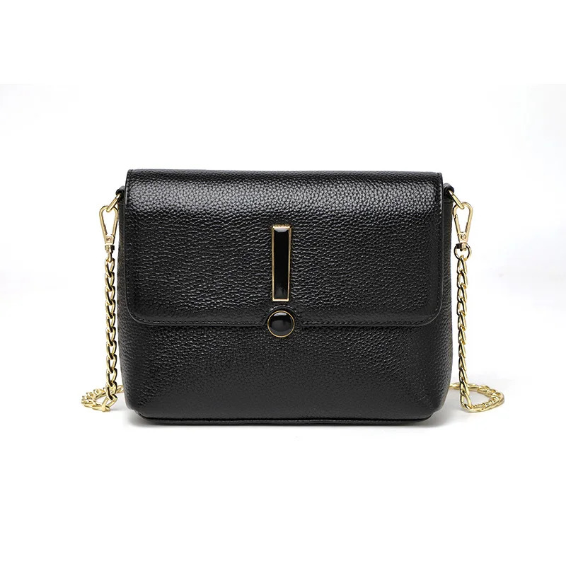 

Genuine Woman Oblique Satchel Chain Bag Woman 2018 New Pattern Tide Fashion Korean Will Capacity All-match Messenger Packet