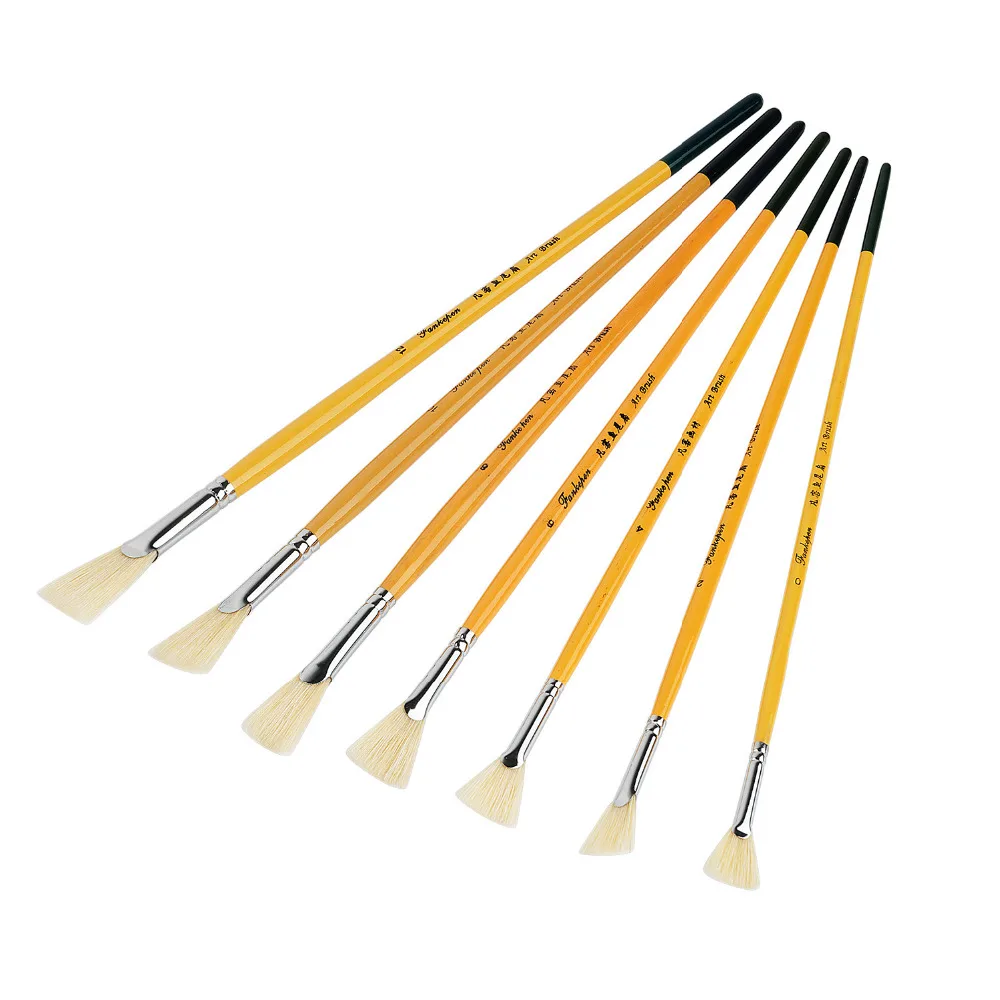 7PCS Different Head Professional Painting Brushes Set Acrylic Oil