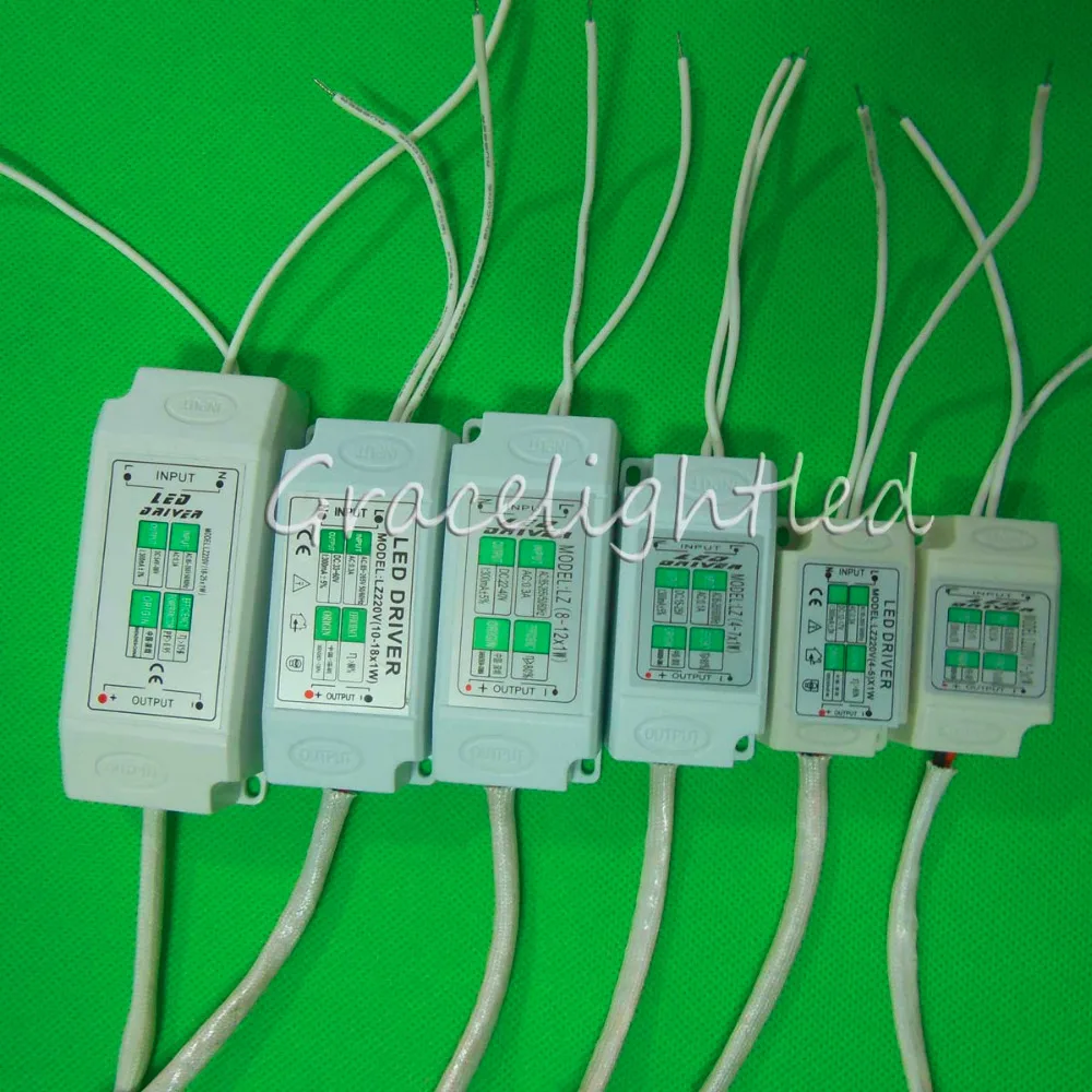 

1-3W 4-7W 8-12W 12-18W 18-24W 25-36W Safe Plastic Shell LED driver LED light transformer power supply adapter for led lamp bulb