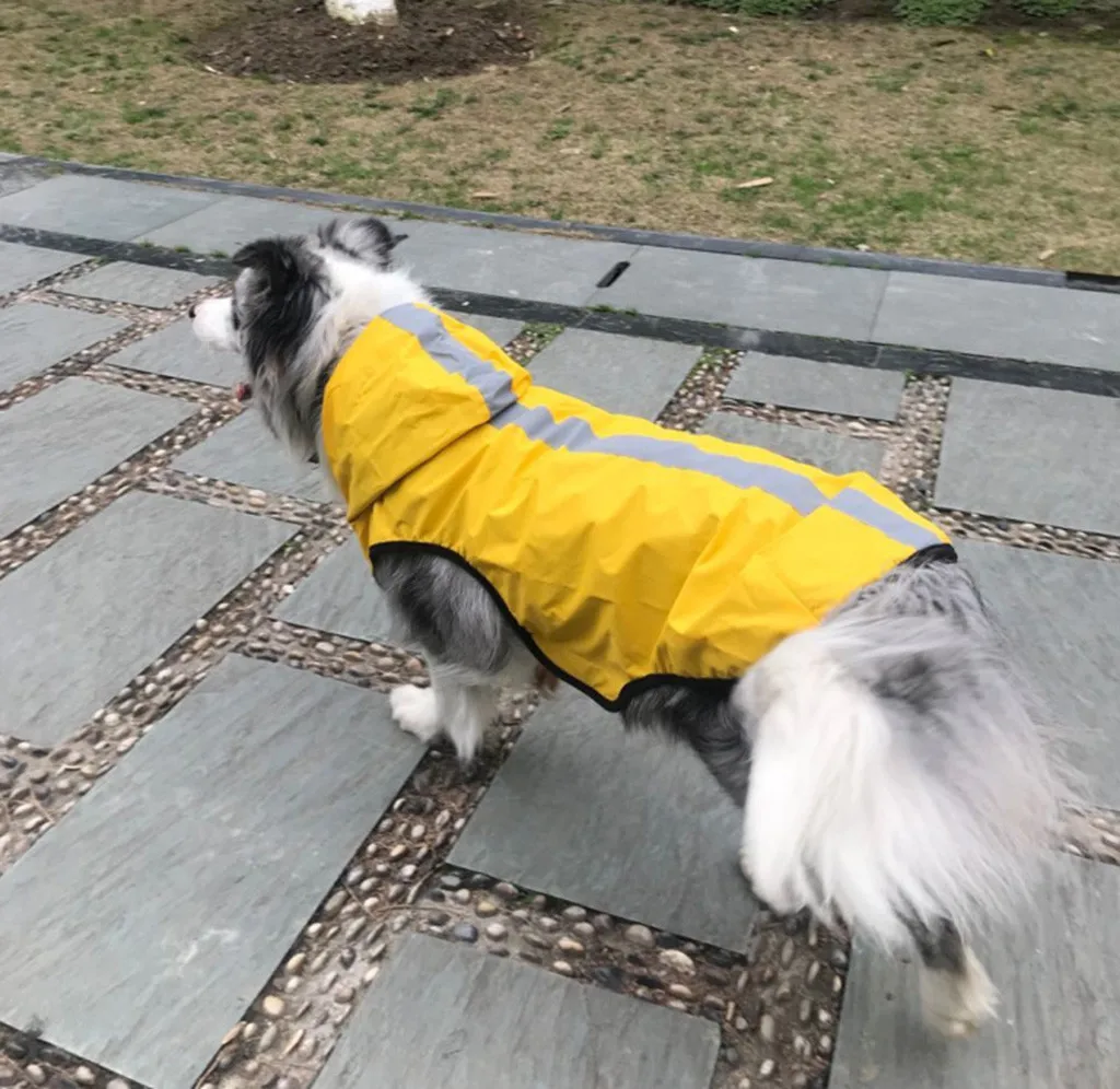 Летний дождевик для больших собак, водонепроницаемый дождевик, комбинезон для больших собак, щенков, 3 цвета, S-XXXL